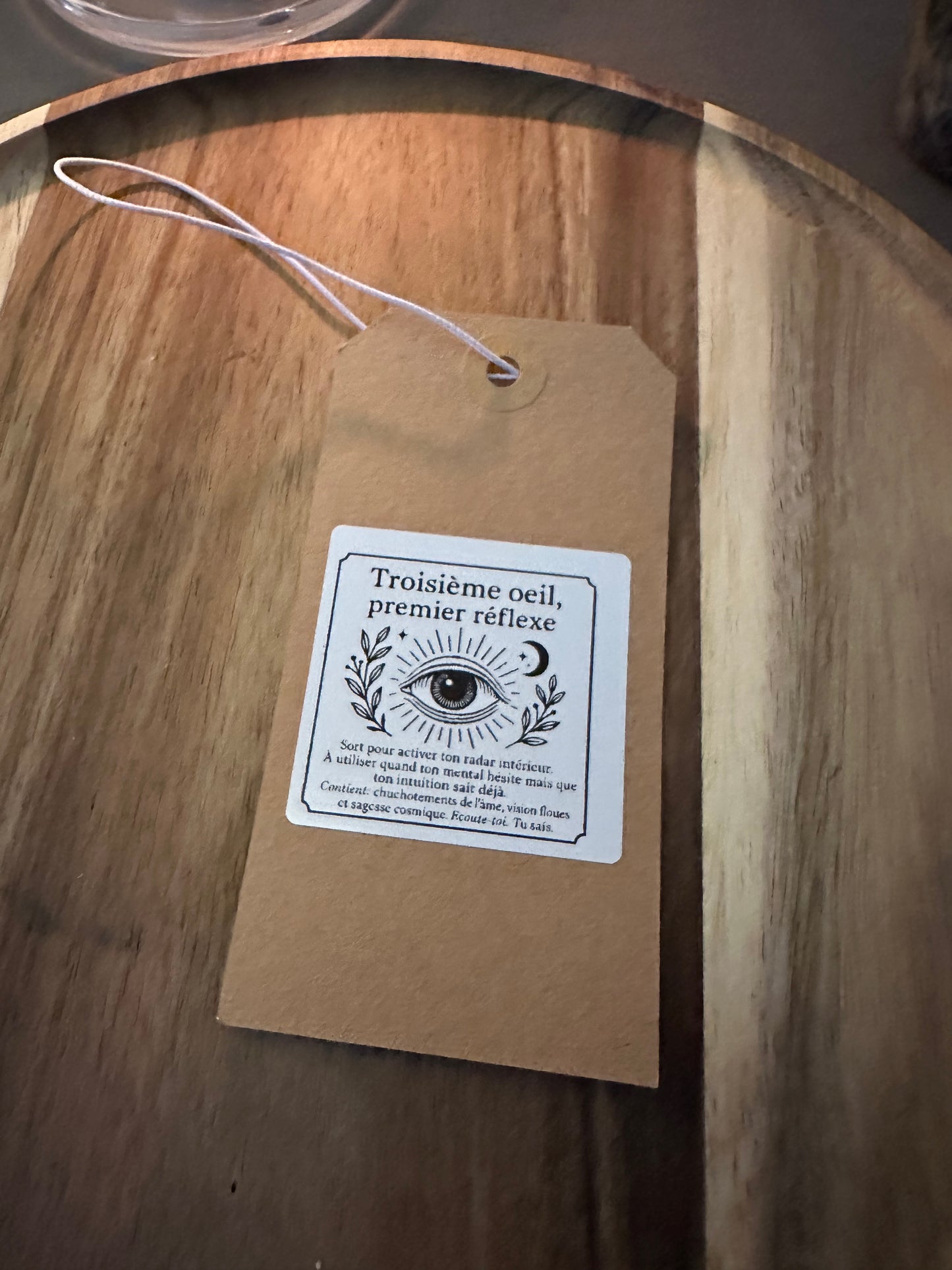 Bouteille de sorcière Intuition / Troisième oeil, premier réflexe