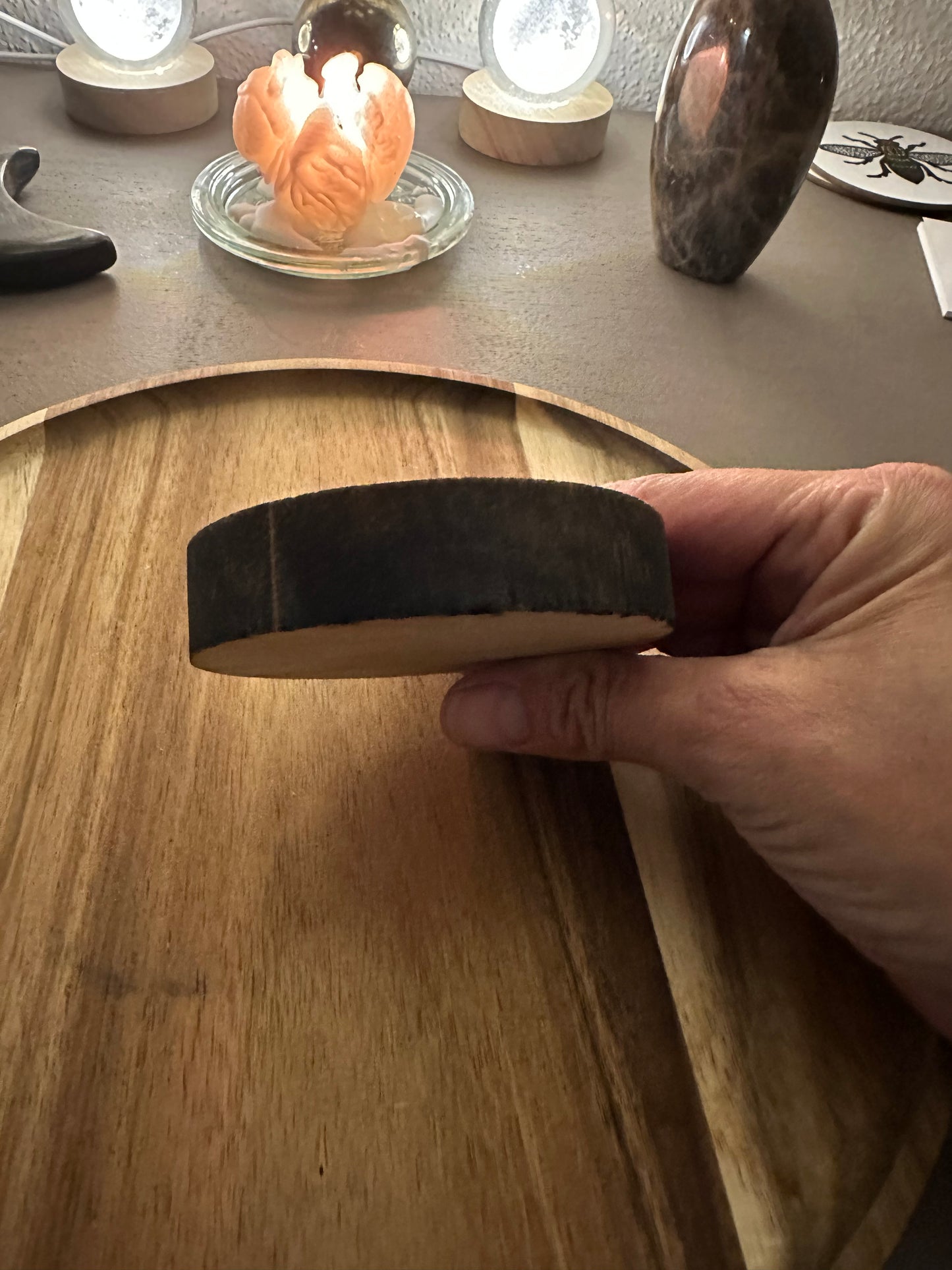 Base d'autel circulaire en forme de noeud de sorcière 8 cm