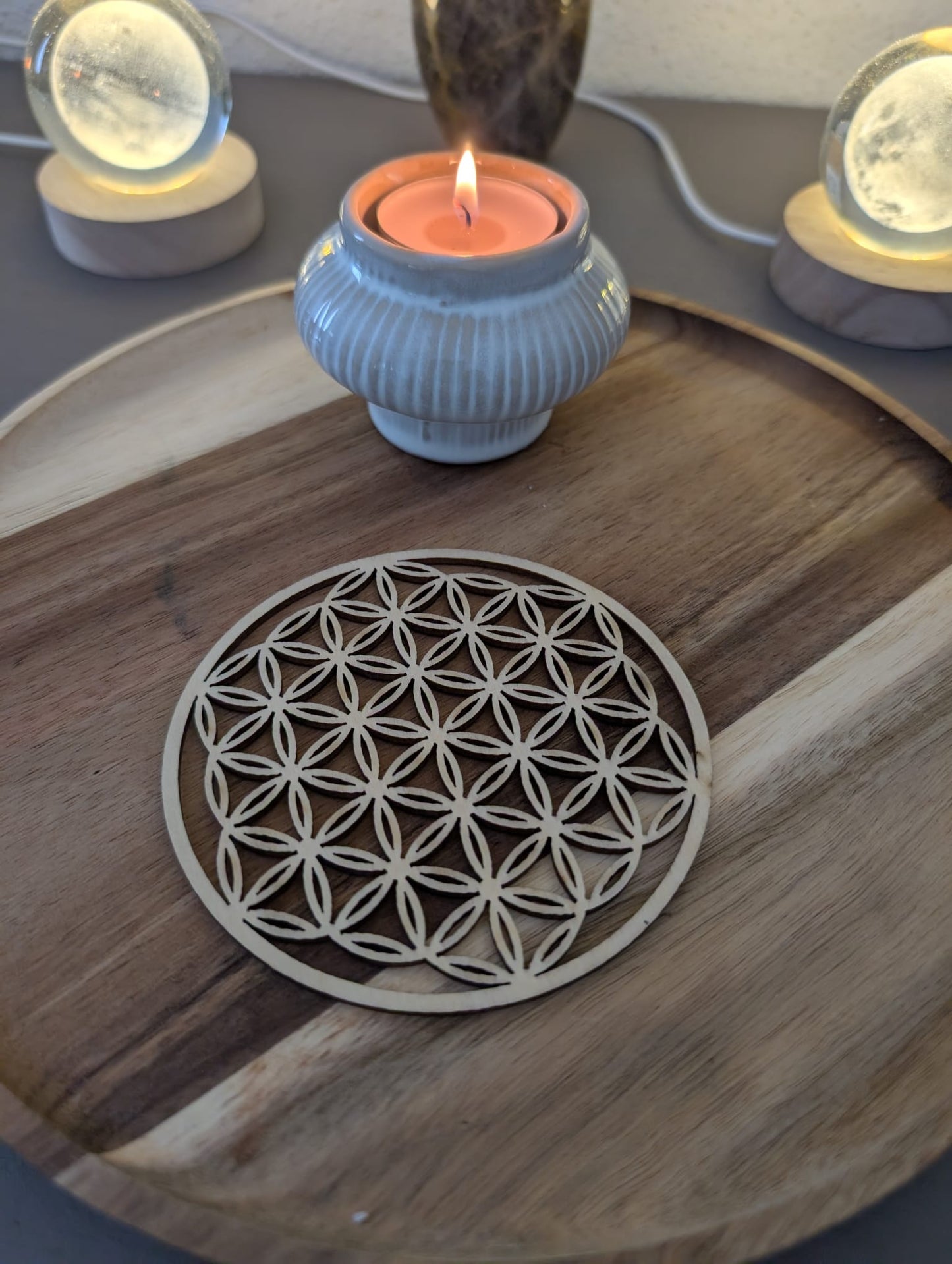 Fleur de vie en bois