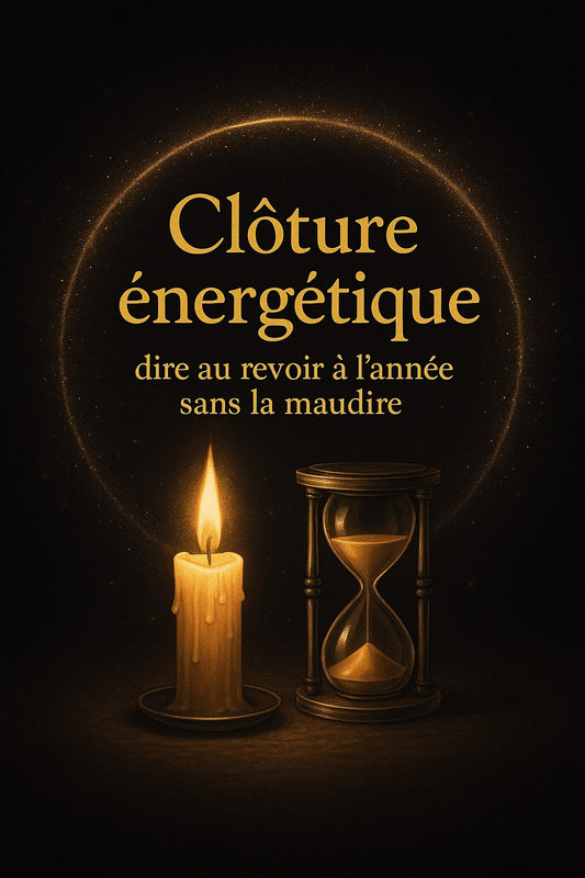 🕯️ Clôture énergétique : dire au revoir à l’année sans la maudire