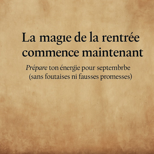 La magie de la rentrée commence maintenant