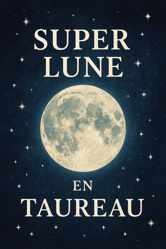 🌕 Super Lune en Taureau : l’art de lâcher ton confort sans hurler (trop fort)