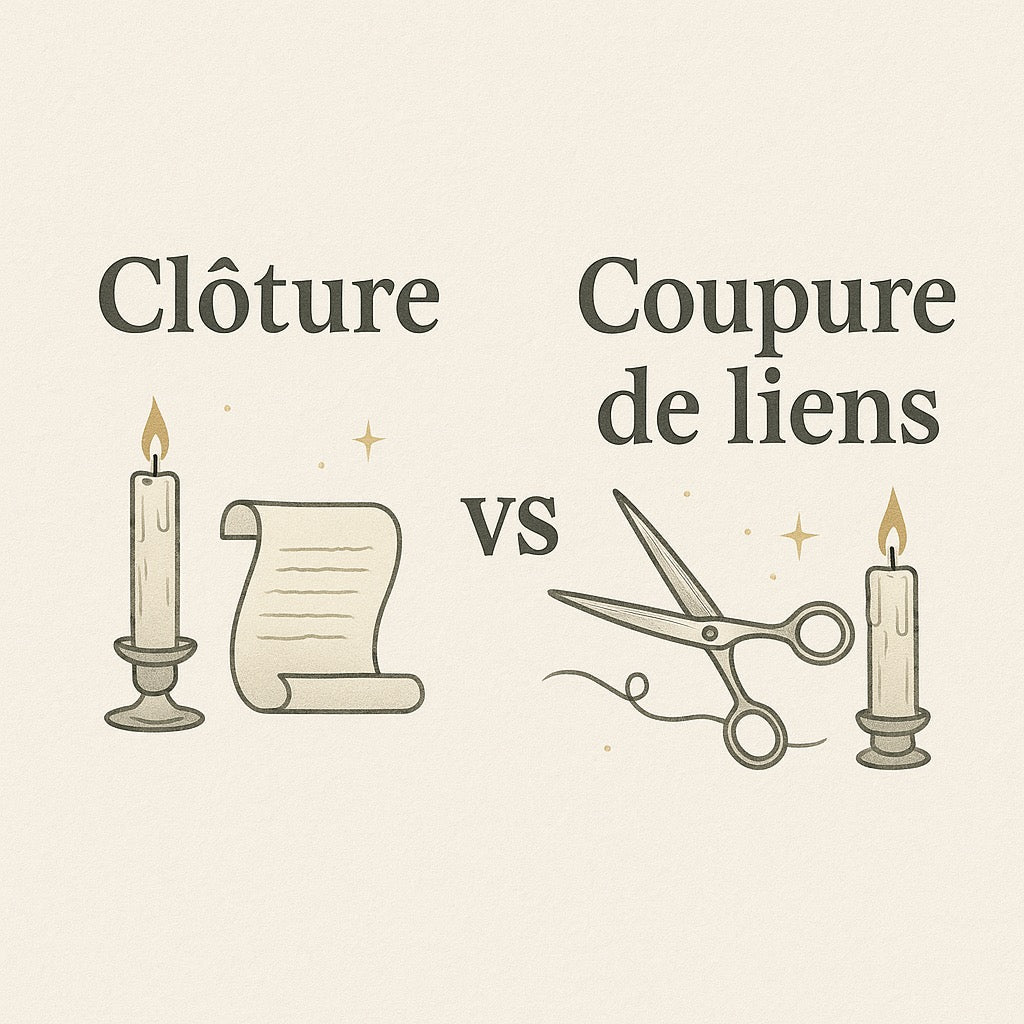 ✂️ Clôture ou coupure ? Comprendre la différence entre ces deux rituels magiques