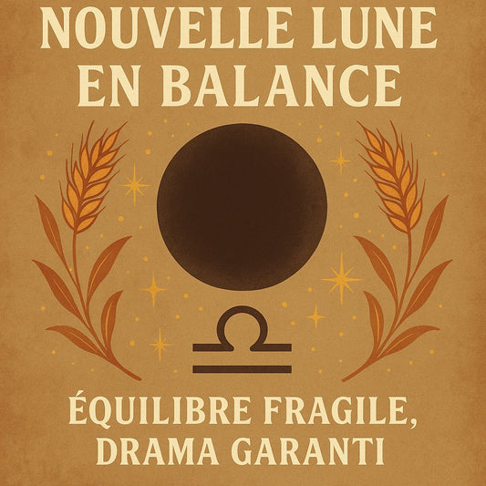 🌑 Nouvelle lune en Balance : équilibre fragile, drama garanti