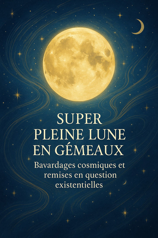 🌕 Super Pleine Lune en Gémeaux – Bavardages cosmiques et remises en question existentielles
