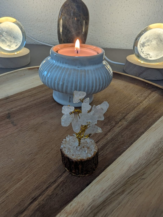 Mini arbre de vie en quartz clair