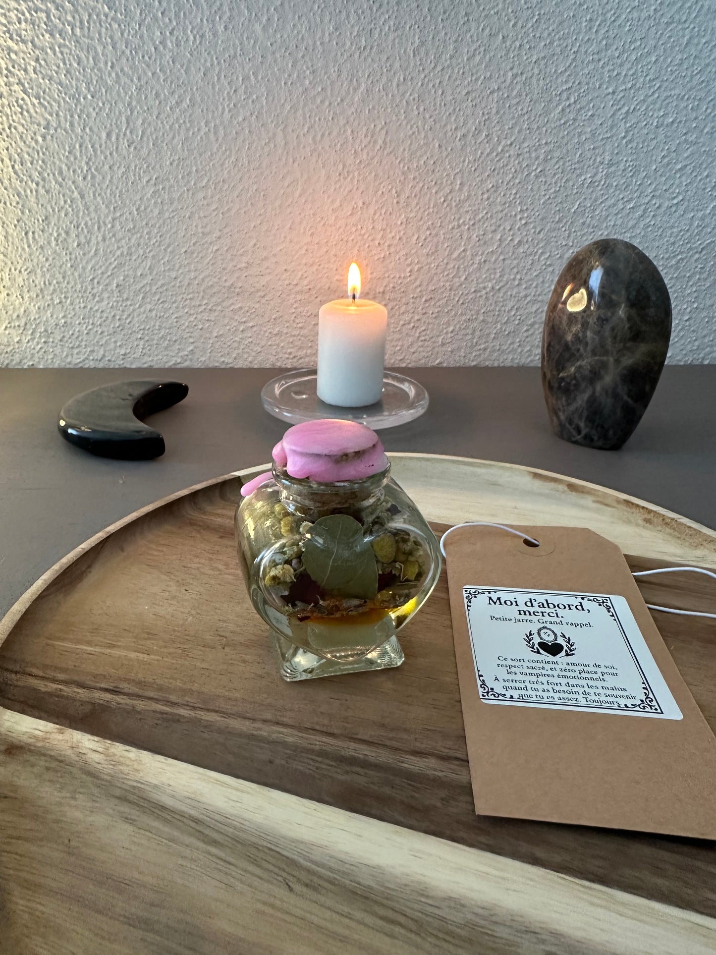 Bouteille de sorcière Amour de soi / Spell Jar Moi d'abord , merci