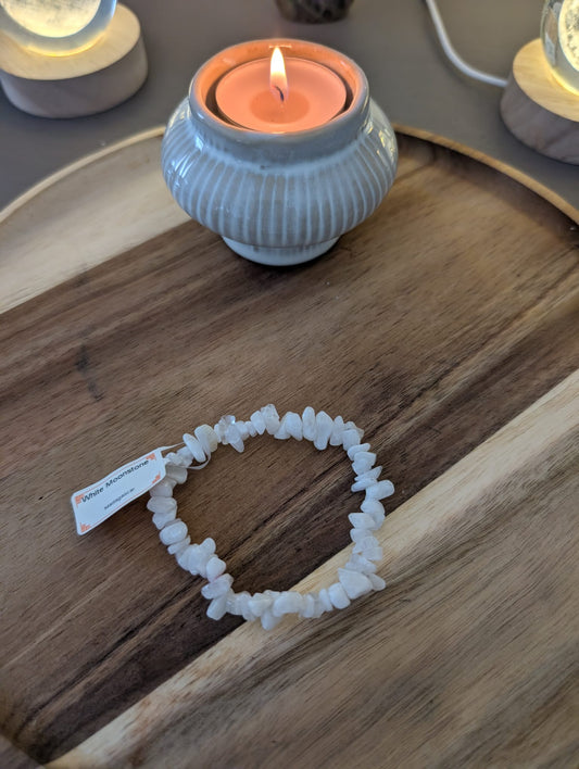 Bracelet Pierre de Lune blanche