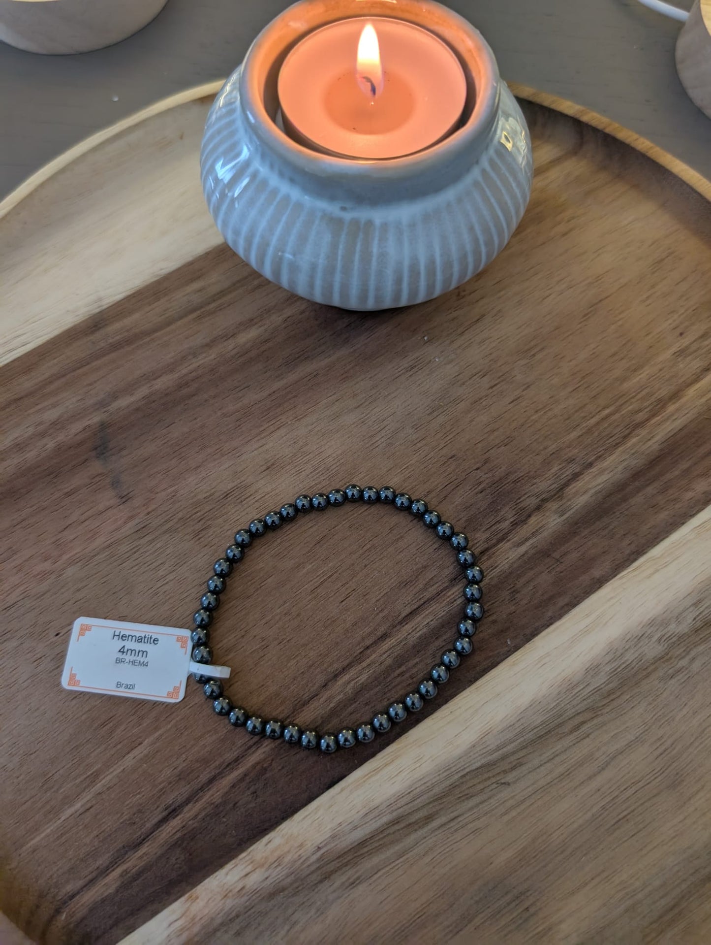 Bracelet en Hématite - 4mm