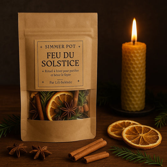 Simmer Pot – Feu du Solstice (Mélange rituel de Yule)