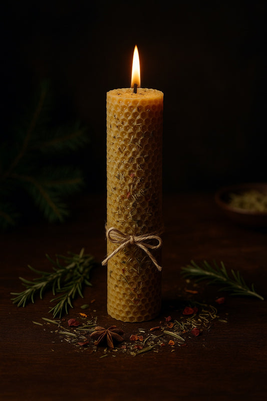 🕯️ Bougie de Yule – “Flamme du Solstice”