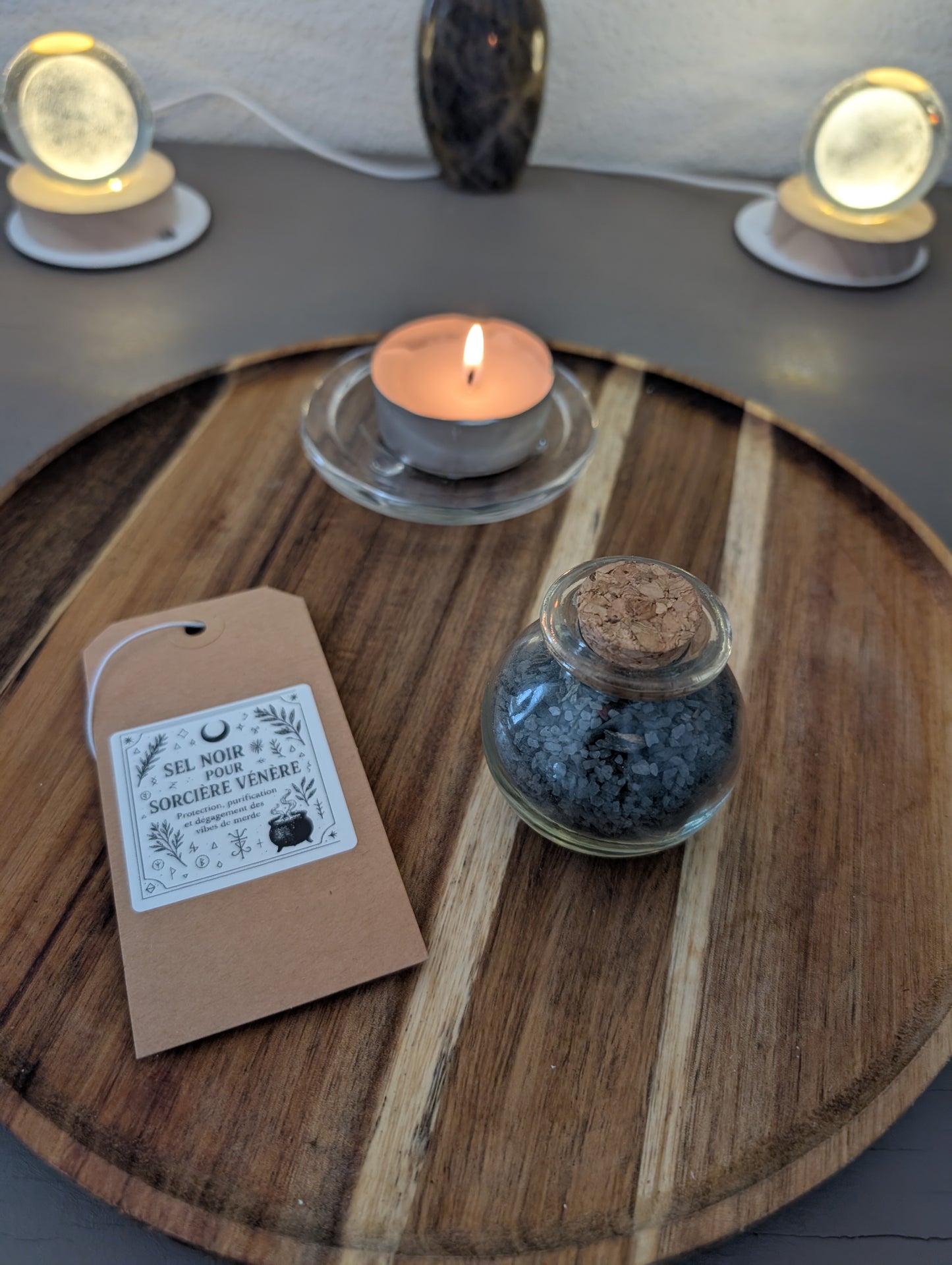 Black salt (for venerated witches)
