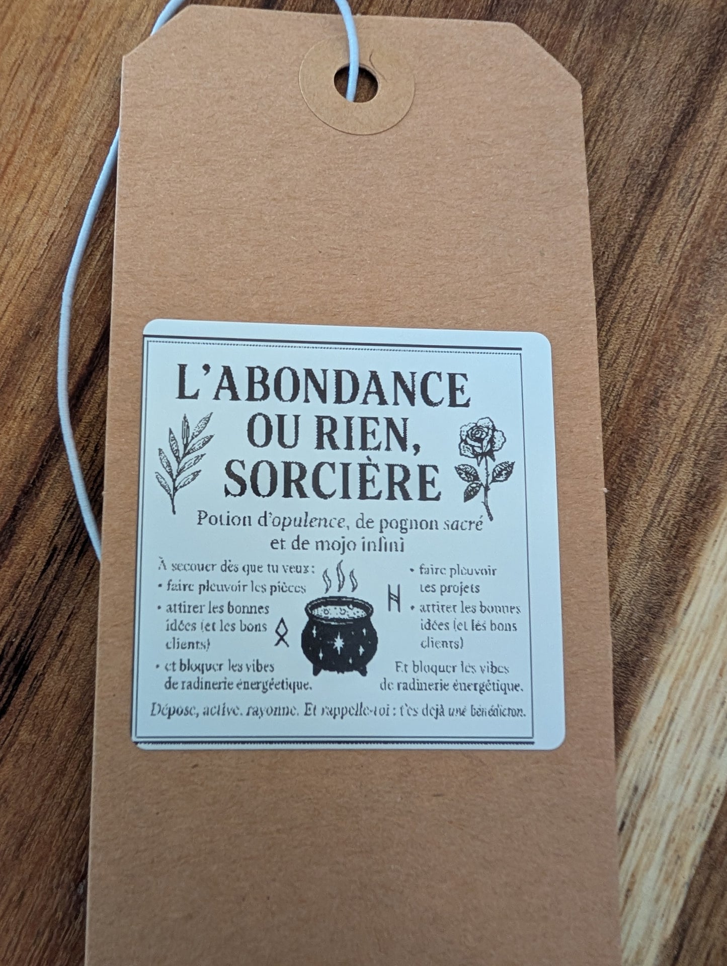 Spell jar d'abondance / L'abondance ou rien Sorcière